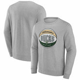 NBA Milwaukee Bucks True Classics Hard Color Fleece Pullover Sweatshirt