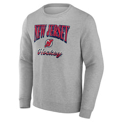 NHL Gray New Jersey Devils Fanatics Light the Candle Fleece Pullover Sweatshirt