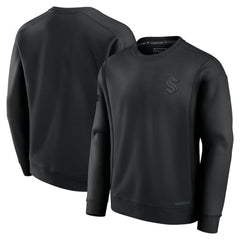 NHL Black Seattle Kraken Fanatics Authentic Pro Road Fleece Sweatshirt