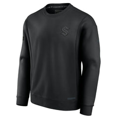 NHL Black Seattle Kraken Fanatics Authentic Pro Road Fleece Sweatshirt