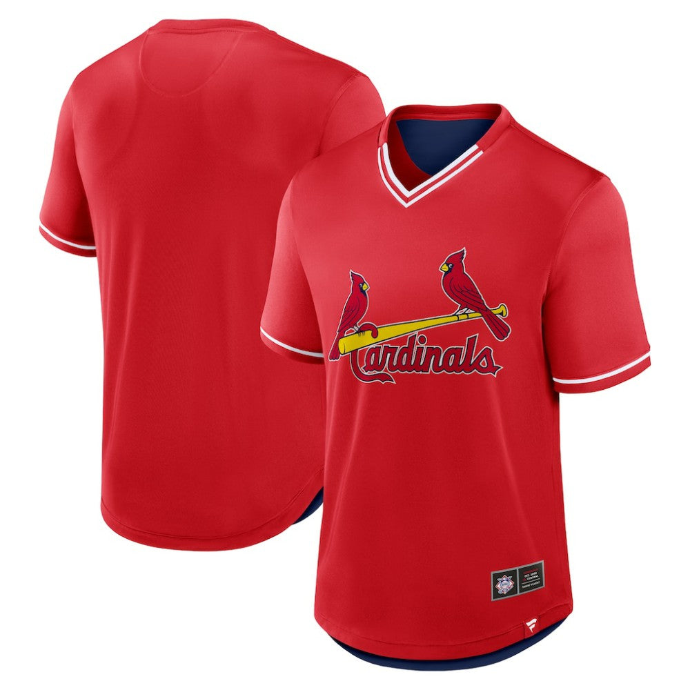 MLB St. Louis Cardinals Fanatics Fantastic Finish V-Neck Fashion T-Shirt