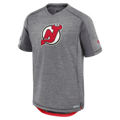 NHL Heather Gray New Jersey Devils Fanatics Authentic Pro Rink Performance T-Shirt