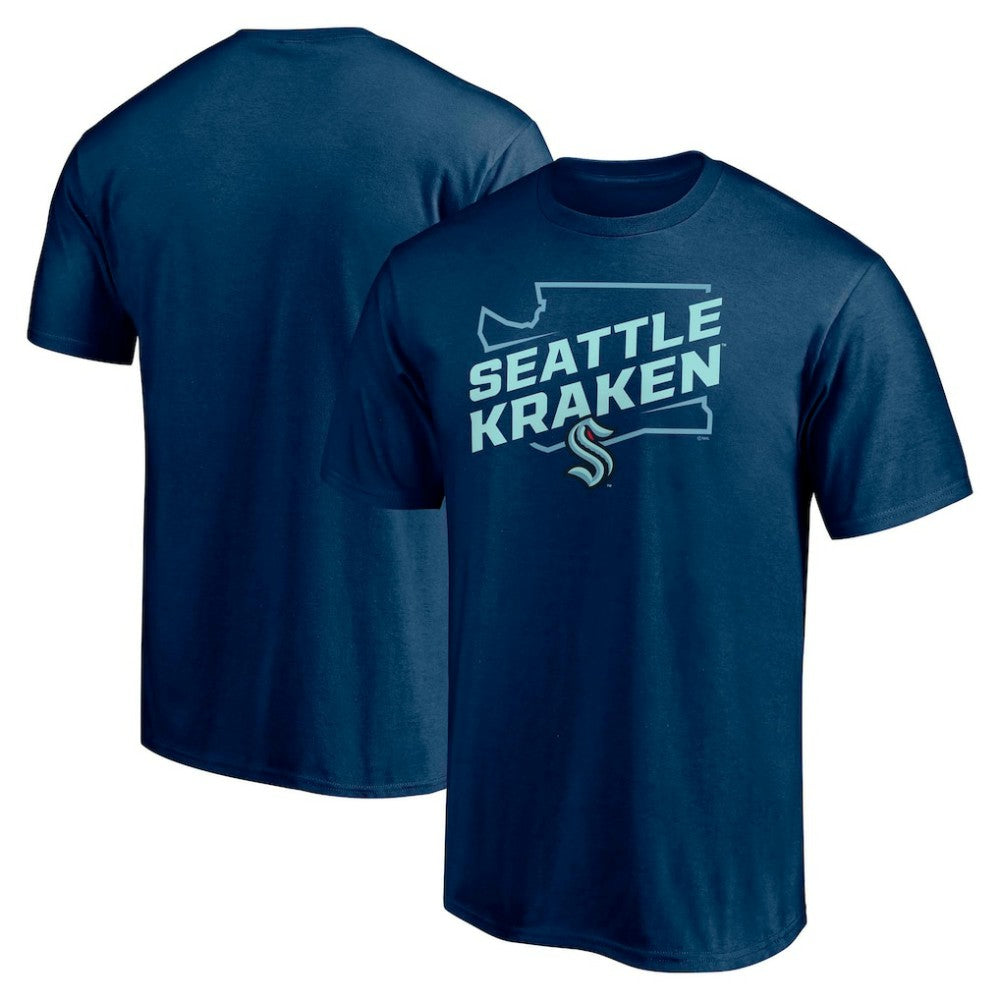 NHL Deep Sea Blue Seattle Kraken Fanatics Block Party Push Ahead T-Shirt