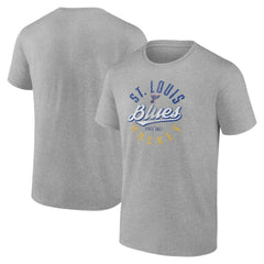 NHL Gray St. Louis Blues Fanatics Emblem T-Shirt