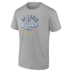 NHL Gray St. Louis Blues Fanatics Emblem T-Shirt