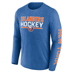 NHL Heather Royal New York Islanders Fanatics Sweep Iconic Synthetic Long Sleeve T-Shirt