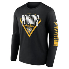 NHL Black Pittsburgh Penguins Fanatics Headline Long Sleeve T-Shirt