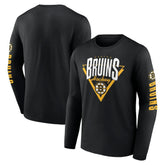NHL Black Boston Bruins Fanatics Headline Long Sleeve T-Shirt