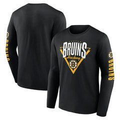 NHL Black Boston Bruins Fanatics Headline Long Sleeve T-Shirt
