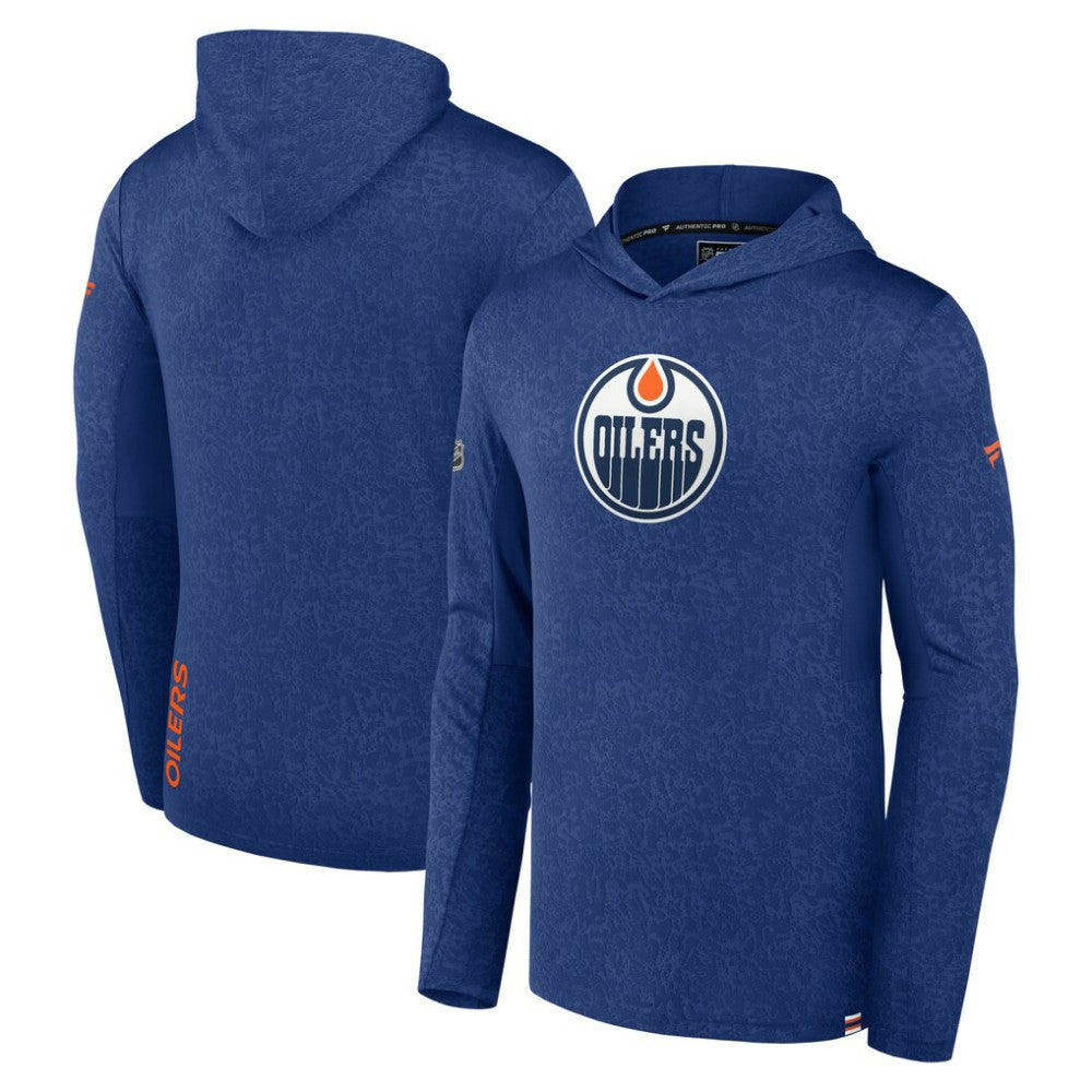 NHL Royal Edmonton Oilers Fanatics Authentic Pro Lightweight Pullover Hoodie