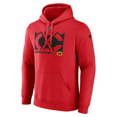 NHL Red Chicago Blackhawks Fanatics Fleece Pullover Hoodie