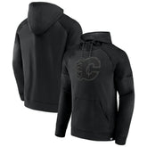 NHL This item will ship within 1 business day. Calgary Flames Fanatics Black Ice Defender Raglan Pullover Hoodie