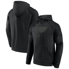 NHL This item will ship within 8 business days. St. Louis Blues Fanatics Black Ice Defender Raglan Pullover Hoodie