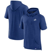 NHL Heather Blue Tampa Bay Lightning Fanatics Authentic Pro Pullover Hoodie