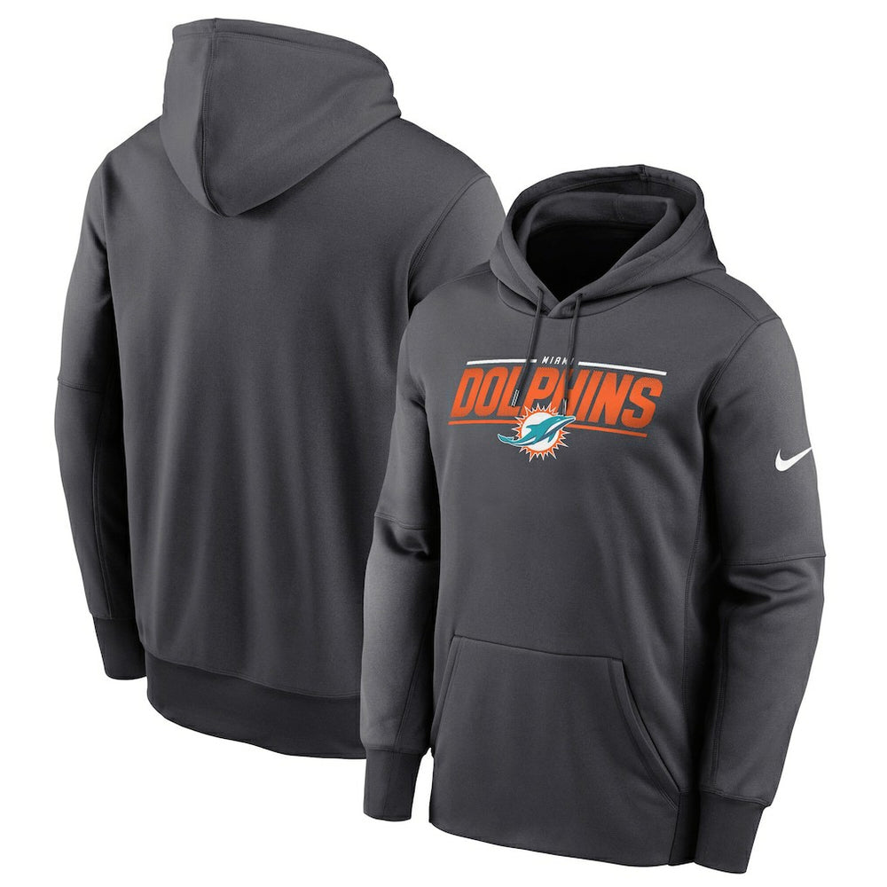 Team Muscle Performance Fleece Pullover Hoodie - Miami Dolphins