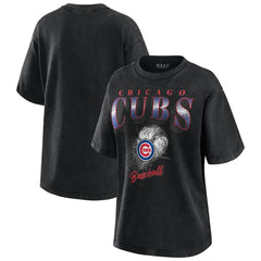 MLB Chicago Cubs WEAR by Erin Andrews Women's Oversized Boyfriend T-Shirt