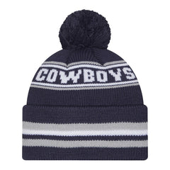 Youth Classic Cuffed Knit Hat with Pom - Dallas Cowboys