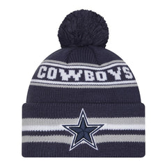 Pre-School Classic Cuffed Knit Hat with Pom - Dallas Cowboys