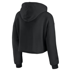 WEAR by Erin Andrews Women's Domestic Cropped Pullover Hoodie - Atlanta Falcons