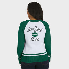 WEAR by Erin Andrews Women's Colorblock Raglan Sweater - New York Jets