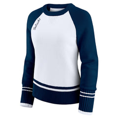 WEAR by Erin Andrews Women's Colorblock Raglan Sweater - Seattle Seahawks