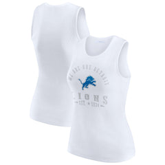 WEAR by Erin Andrews Women's Ribbed Graphic Tank Top - Detroit Lions