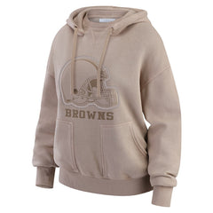WEAR by Erin Andrews Women's Washed Pullover Crewdie - Cleveland Browns