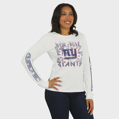 WEAR by Erin Andrews Women's Graphic Waffle Long-Sleeve T-Shirt - New York Giants