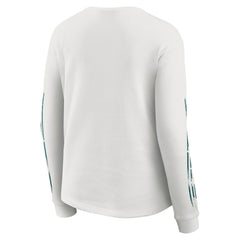 WEAR by Erin Andrews Women's Graphic Waffle Long-Sleeve T-Shirt - Philadelphia Eagles