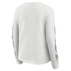 WEAR by Erin Andrews Women's Graphic Waffle Long-Sleeve T-Shirt - Seattle Seahawks