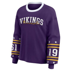 WEAR by Erin Andrews Women's Sport Long-Sleeve T-Shirt - Minnesota Vikings