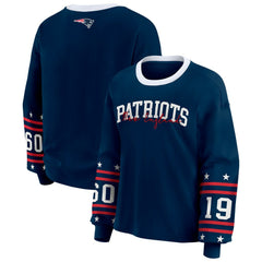 WEAR by Erin Andrews Women's Sport Long-Sleeve T-Shirt - New England Patriots