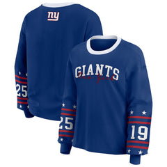 WEAR by Erin Andrews Women's Sport Long-Sleeve T-Shirt - New York Giants