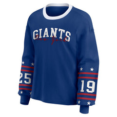 WEAR by Erin Andrews Women's Sport Long-Sleeve T-Shirt - New York Giants