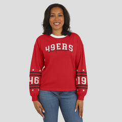 WEAR by Erin Andrews Women's Sport Long-Sleeve T-Shirt - San Francisco 49ers