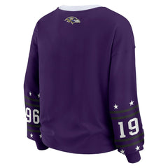 WEAR by Erin Andrews Women's Sport Long-Sleeve T-Shirt - Baltimore Ravens