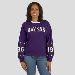 WEAR by Erin Andrews Women's Sport Long-Sleeve T-Shirt - Baltimore Ravens