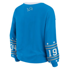 WEAR by Erin Andrews Women's Plus Size Sport Long-Sleeve T-Shirt - Detroit Lions