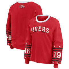 WEAR by Erin Andrews Women's Plus Size Sport Long-Sleeve T-Shirt - San Francisco 49ers