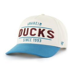 NHL Cream/Teal Anaheim Ducks '47 Expansion Debut Two-Tone Hitch Adjustable Hat