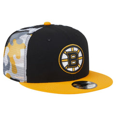 NHL Black/Gold Boston Bruins New Era Camo Meshback 9FIFTY Snapback Hat
