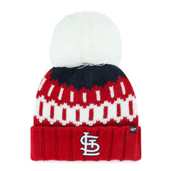 MLB St. Louis Cardinals '47 Women's Felicity Cuffed Knit Hat with Pom