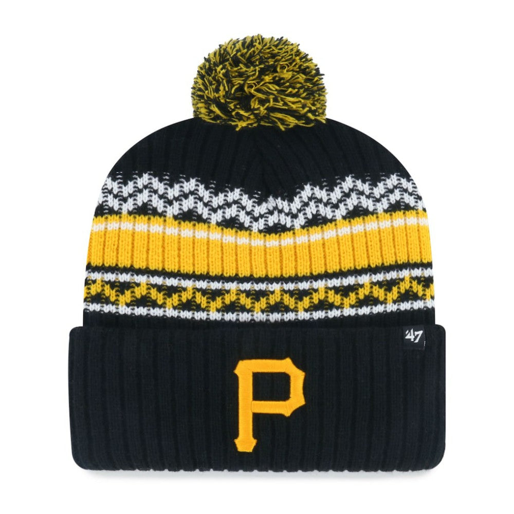 MLB Pittsburgh Pirates '47 Youth Polar Vortex Cuffed Knit Hat with Pom