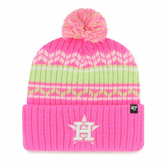 MLB Houston Astros '47 Youth Polar Vortex Cuffed Knit Hat with Pom