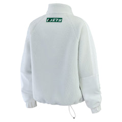 WEAR by Erin Andrews Women's Polar Fleece Half-Zip Jacket - New York Jets