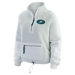 WEAR by Erin Andrews Women's Polar Fleece Half-Zip Jacket - Philadelphia Eagles
