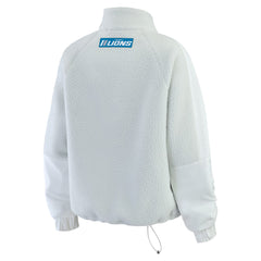 WEAR by Erin Andrews Women's Polar Fleece Half-Zip Jacket - Detroit Lions