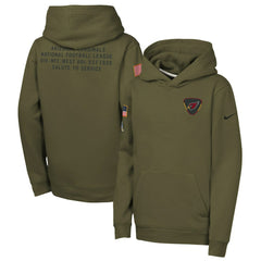 Youth 2025 Salute to Service Club Fleece Hoodie - Arizona Cardinals