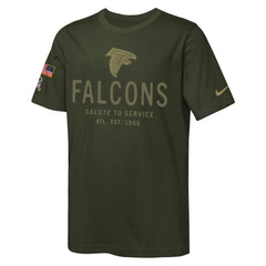 Youth 2025 Salute to Service Sideline Dri-FIT T-Shirt - Atlanta Falcons