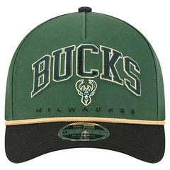 NBA Milwaukee Bucks Bold Arch COOLERA 9FORTY A-Frame M-Crown Adjustable Hat